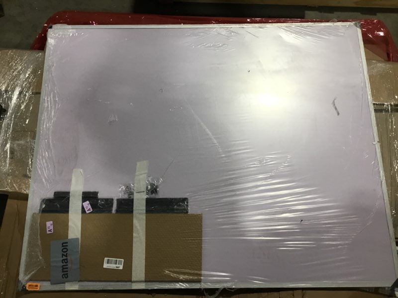 Condition photo showing Good Condition for VIZ-PRO Dry Erase Board/Whiteboard, 60 x 48 Inches, Wall Mounted Board for School Office and Home 5' x 4' 60"W x 48"H