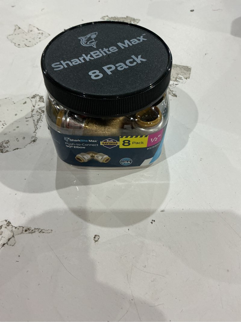 Condition photo showing Good Condition for sharkbite max 1/2-in push-to-connect 90-degree elbow (8-pack)