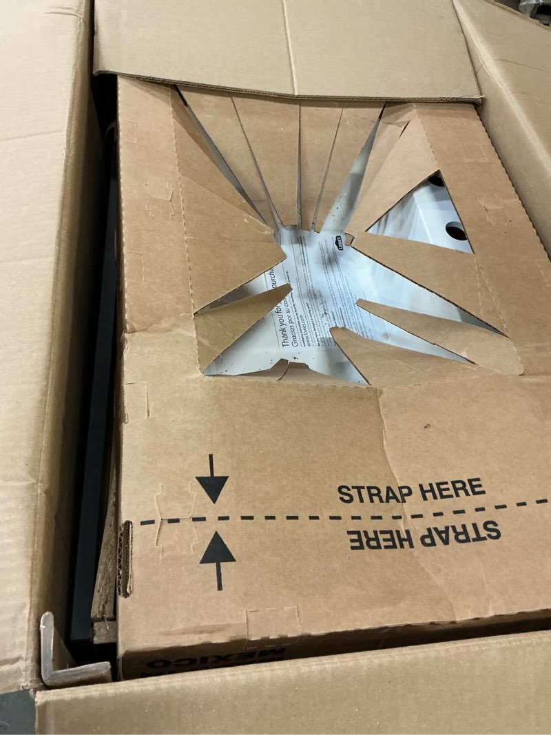 Condition photo showing Good Condition for style selections cauley 24-in black single sink bathroom vanity with white cultured marble top