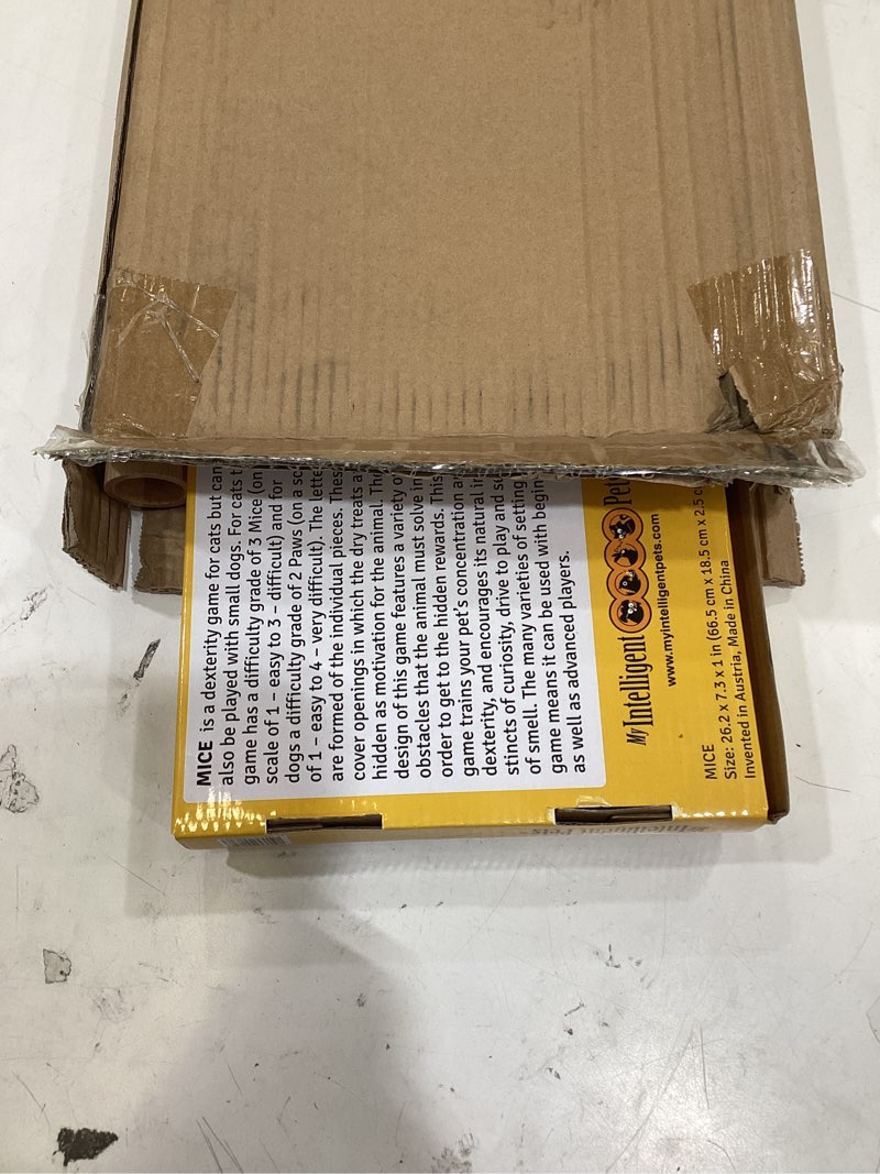 Condition photo showing Good Condition for mice - cat and dog treat puzzle, interactive wooden toy for cats and dogs - puzzle feeder for mental and physical exercise, enhances natural instincts