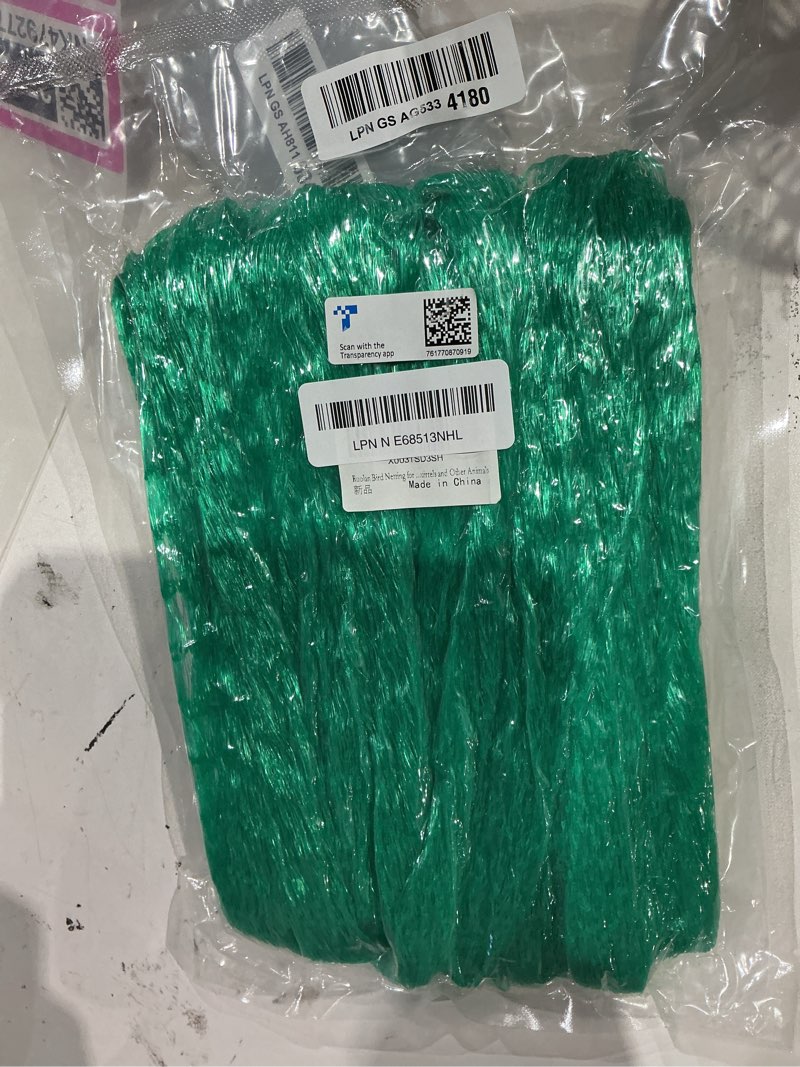 Condition photo showing New/Like New for 13x40ft bird netting for garden protect vegetable plants and fruit trees,plastic trellis netting for birds, deer,squirrels and other animals