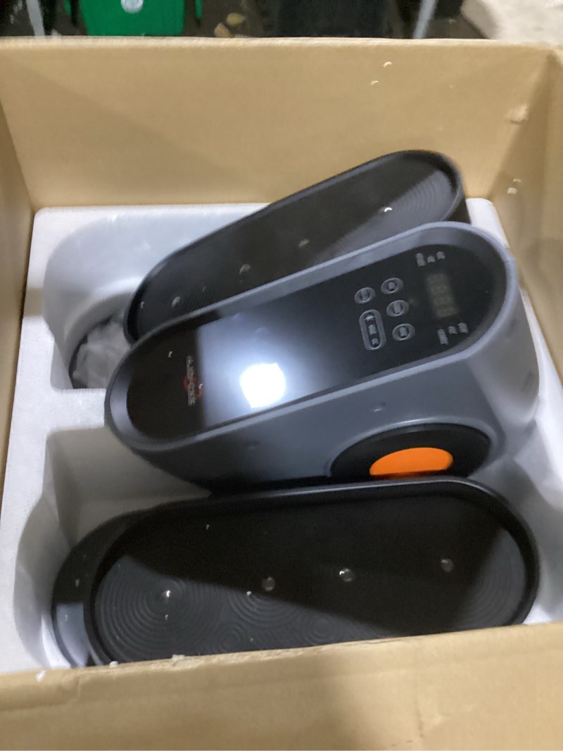 Condition photo showing As Is for under desk elliptical machine, electric ellipse leg machines as seen on tv for seniors with 10 adjustable, leg machines,quiet & portable seated pedal exerciser
