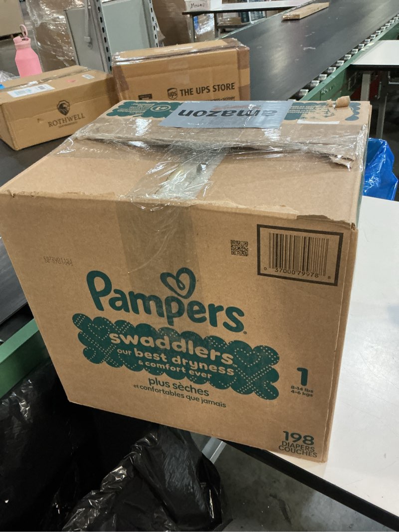 Condition photo showing New/Like New for pampers swaddlers diapers size 1  198 count (select for more options)