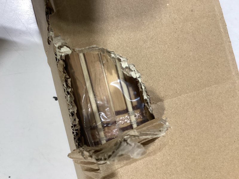 Condition photo showing Good Condition for lazblinds no tools no drill cordless bamboo roman shades, light filtering window treatment, roll up bamboo blinds for windows 36'' w x 64'' h, natural 306 light filtering-natural306 36" w x 64" h