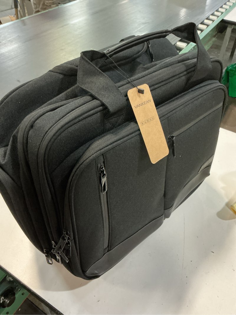 Condition photo showing Good Condition for vankean 17.3 inch rolling laptop bag, waterproof overnight rolling bags, laptop bags for travel/work/business, stylish carry on briefcase, black