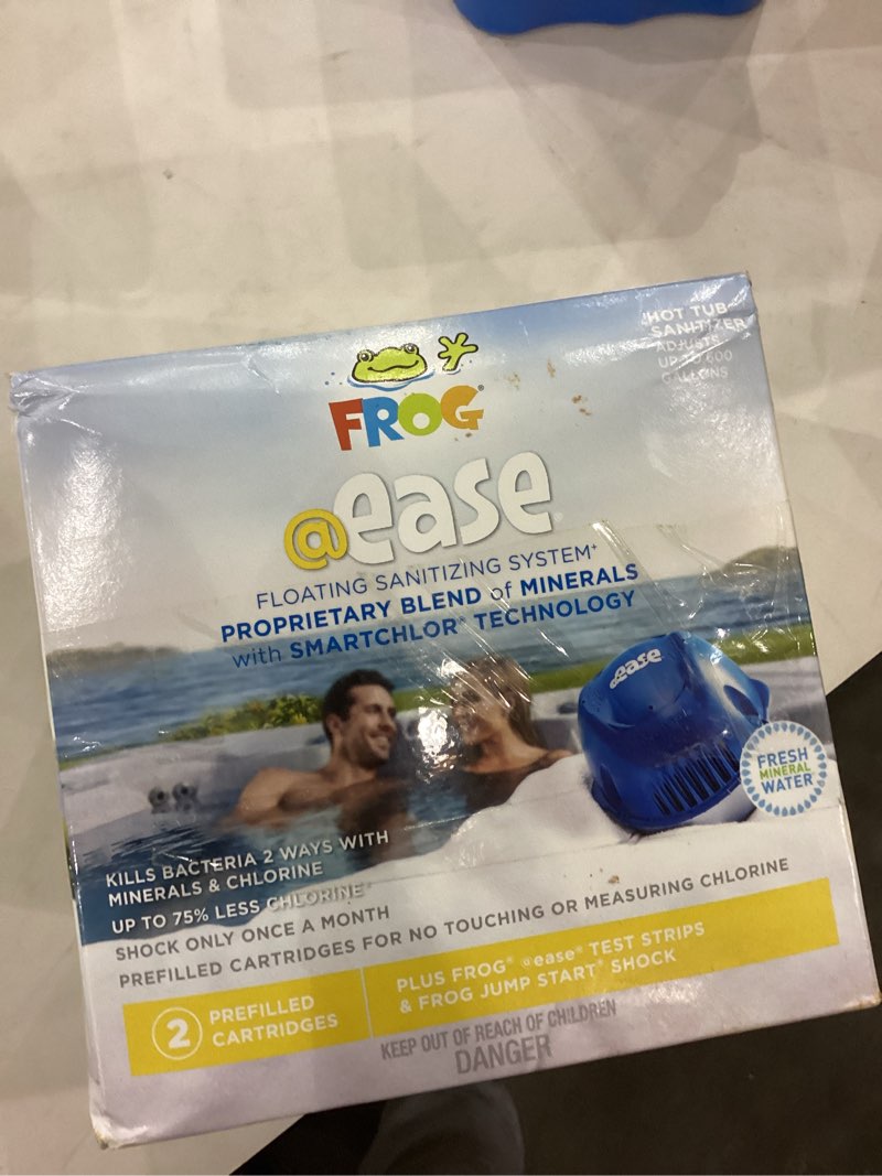 Floatinf santizing hot tub system