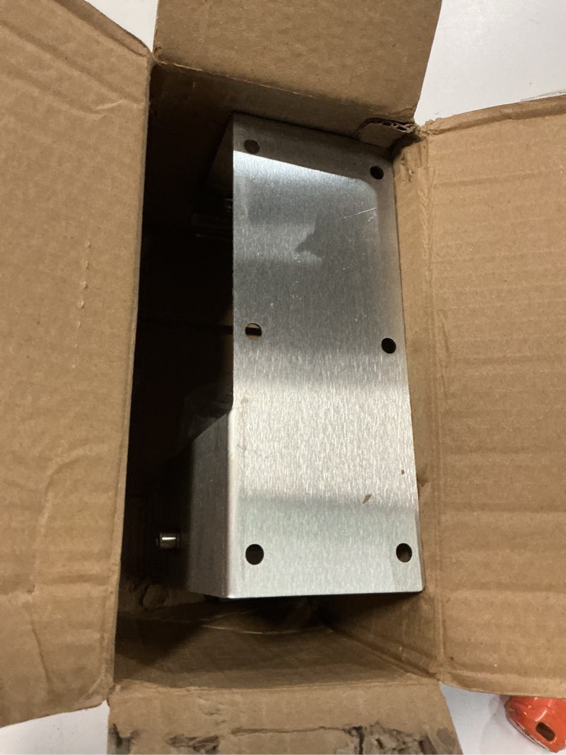 Condition photo showing As Is for 2 inches desktop table top/wall mounted tape and label dispenser, large desktop tape dispenser for 2'' tape, stainless steel frame with sucktion cup sucker ttd-02