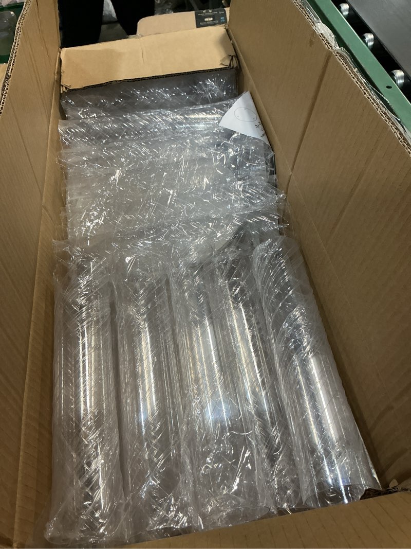 Condition photo showing New/Like New for layhit 6 set 3 arm acrylic candelabra table centerpiece wedding tall floor candle holder with shade pillar taper candle stand for easter dining party anniversary fit 0.87 led candle(30.7",clear) 30.7" clear