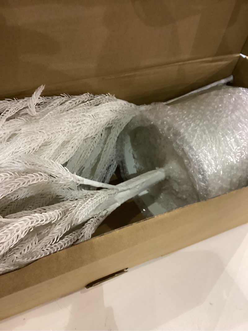 36’’ white christmas tree with pot norfolk pine tree artificial small christmas tree for front porch