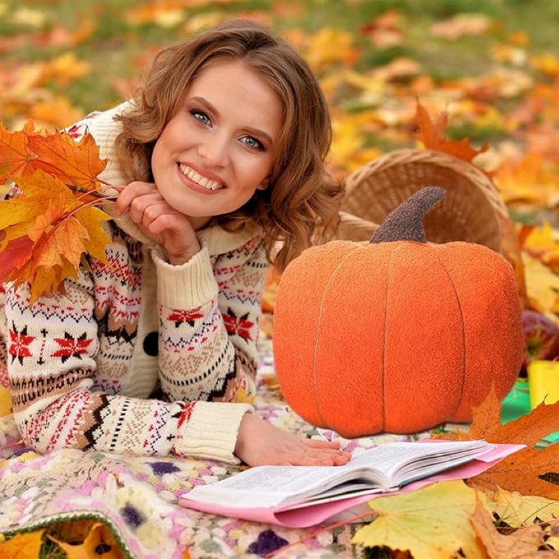 yousoontic fall throw pillow pumpkin pillow stuffed