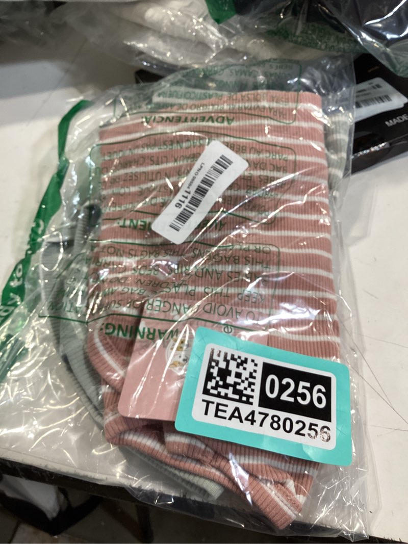 Condition photo showing New/Like New for koneseve dog shirt vest lightweight stretchy dog t-shirts soft cool sleeveless stripe vests breathable clothes for puppy kitty cats small medium large dogs 2 pack pink + green [ 2xl ] 2xl-(20~30lb) | chest(~24") pink + green