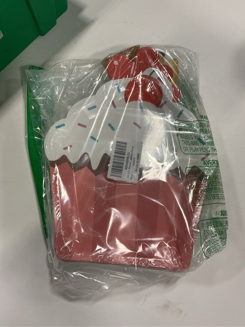Condition photo showing Good Condition for 60 Pcs Donut Cupcake Party Plates Cake Shaped Disposable Plates Cupcake Paper Plates Treats Sweet De
