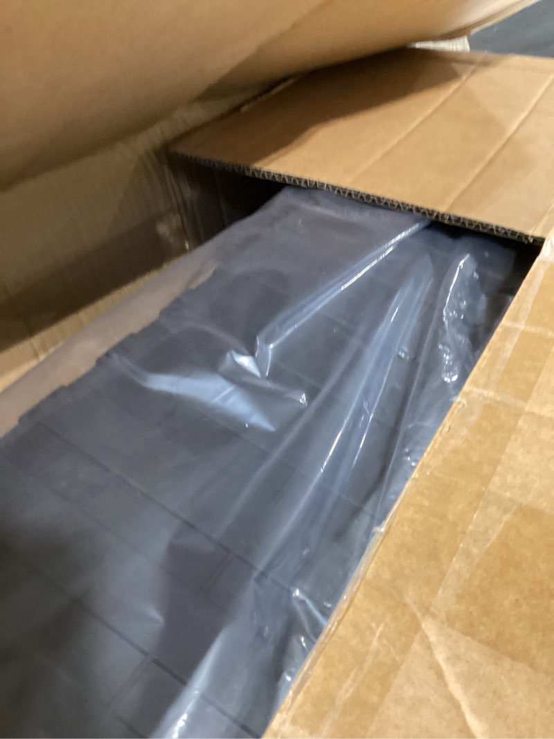 Condition photo showing As Is for for 2020-2024 tesla model y custom-fit frunk organizer with cover, insert cargo front hatch storage bins fits tesla y all models