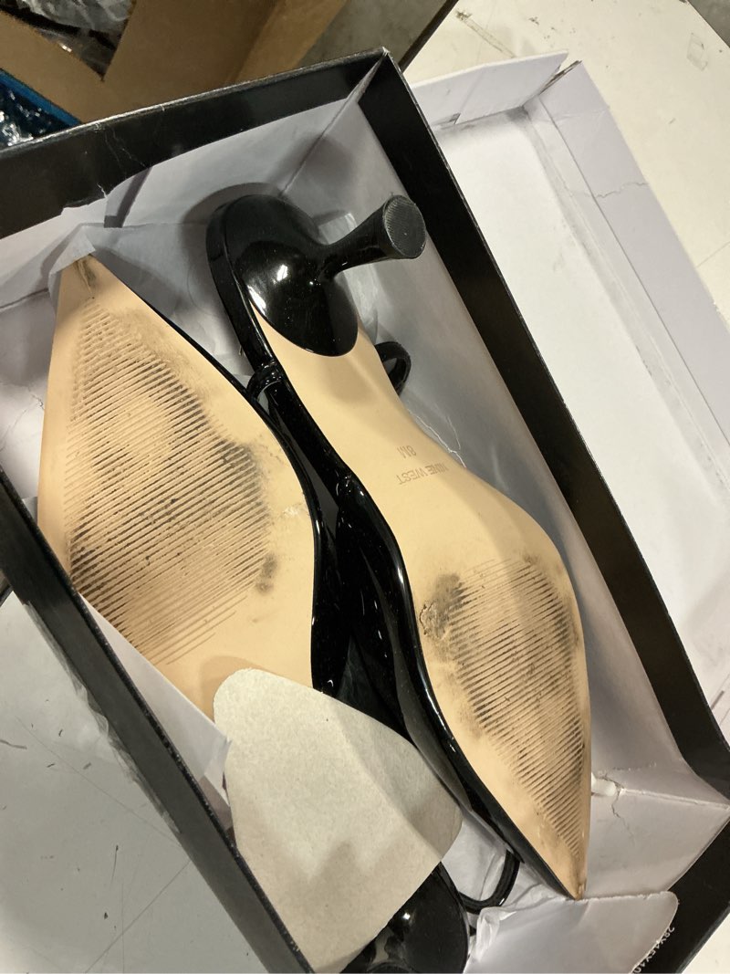 Condition photo showing As Is for Nine West Womens Rhonda 8 Black 001