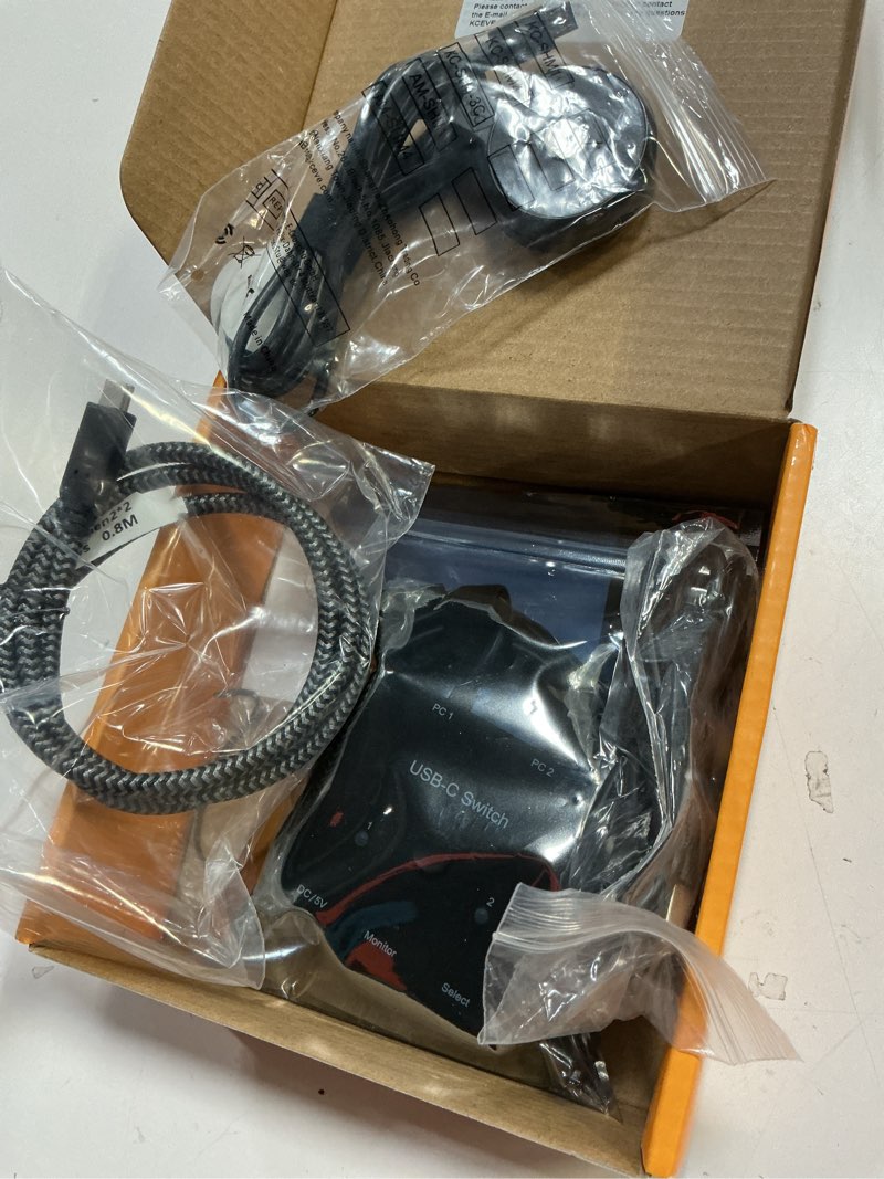 Condition photo showing Good Condition for usb c switch,bi-directional usb c switcher 2 computers,mleeda usb type c kvm switch 8k@60hz 4k@120hz video/10gbps data transfer/100w charging,compatible with thunderbolt device,usb-c cables included