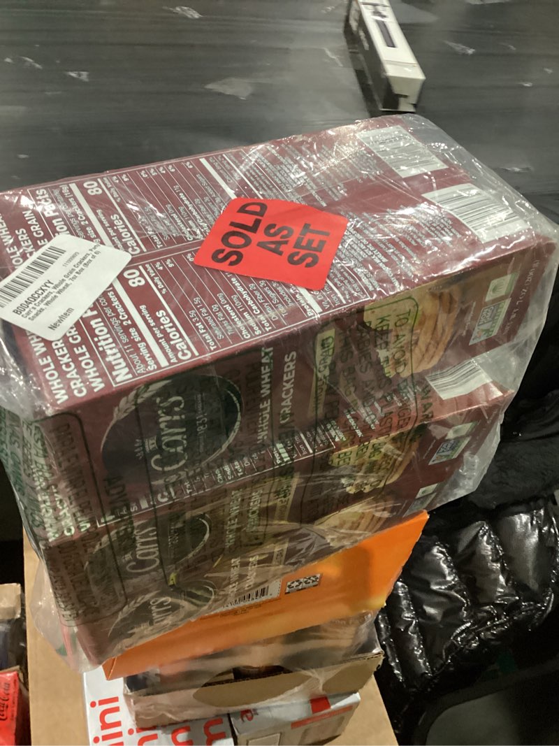 Condition photo showing Good Condition for Carr's Crackers, Whole Grain Crackers, Party Snacks, Whole Wheat, 7oz Box (Box of 6) Whole Wheat 6 Boxes (7oz Box)