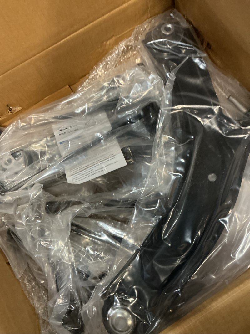 Condition photo showing New/Like New for front lower control arm + end link for nissan rogue 2008-2013 & select 2014-2015, sway bar + tie rod, driver & passenger, outer & inner, 8pcs suspension kit ms30194 ms30195 k750095 k750094