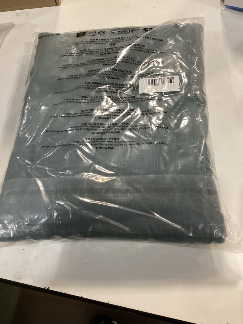 Condition photo showing New/Like New for NICETOWN Linen Blend Semi Sheer Curtains, (Smoke Blue) Grommet Top Privacy with Light Penetration Flax Sheer Curtains & Drapes for Living Room/Bedroom, W52 x L108, 2 Panels 52"W x 108"L (Pack of 2) Smoke Blue