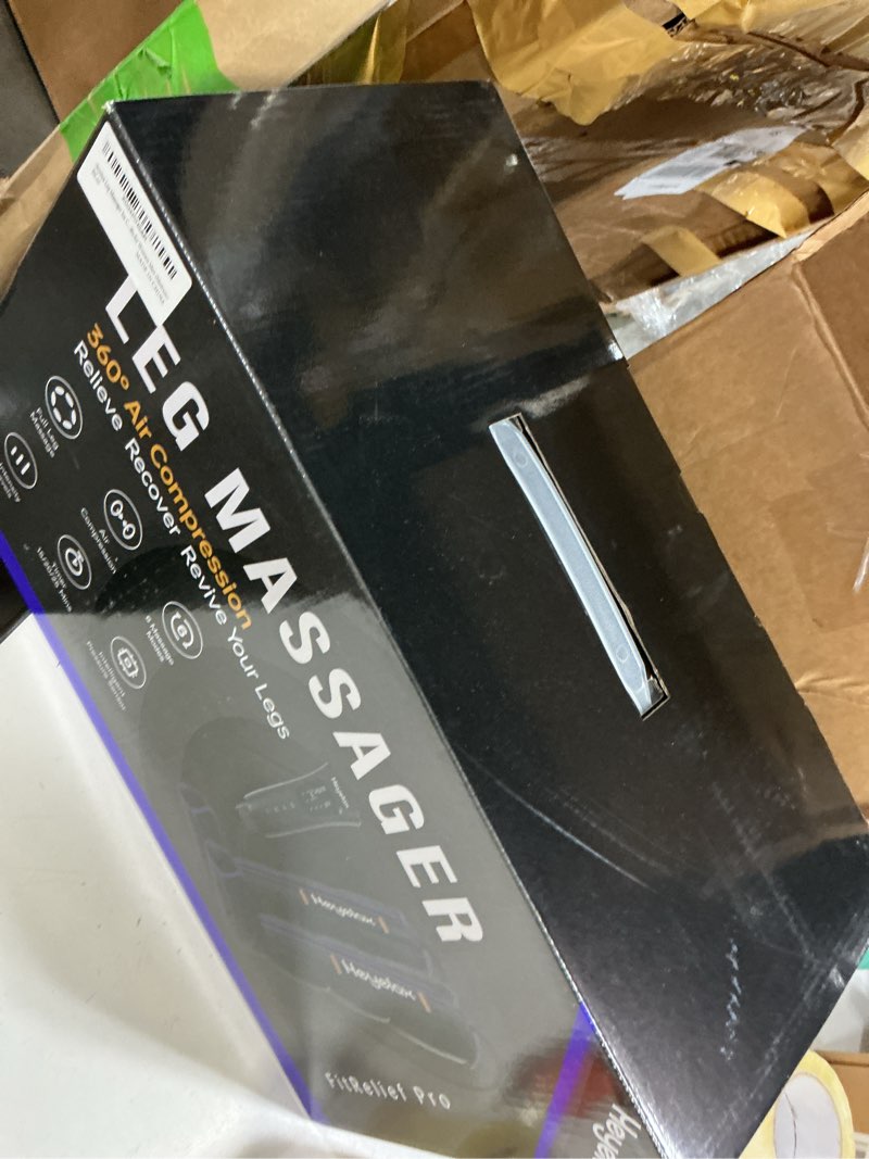 Condition photo showing New/Like New for Leg Compression Massager for Circulation and Pain Relief FSA, Recovery Boots Sleeve for Fast Therapy, Full Leg Massager as Ideal Gifts for Women Men (Medium)