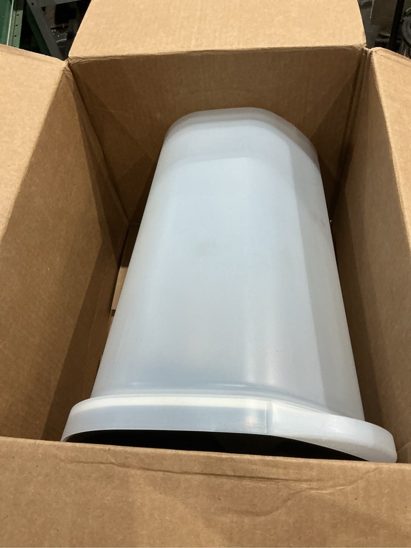 Condition photo showing As Is for iris usa pet food storage container 25 lbs, premium 60% improved airtight seal with air valve, 2 cup scoop, removable wheels, easy to open - made in the usa, black 25 lbs black