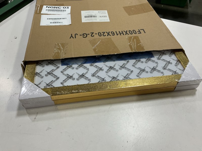 Condition photo showing Good Condition for LUCKYLIFE 16x20 Frames in Gold, Picture Poster Frames for Wall Mounting, 2 Pack Gold 16x20