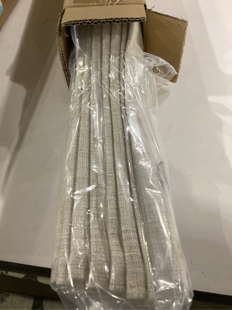 Condition photo showing Good Condition for lazblinds no tools no drill cordless roman shades for windows, blackout thermal insulated uv blocking window blinds, room darkening fabric blinds for indoor windows, 23'' w x 64'' h, beige blackout - beige 23" w x 64" h