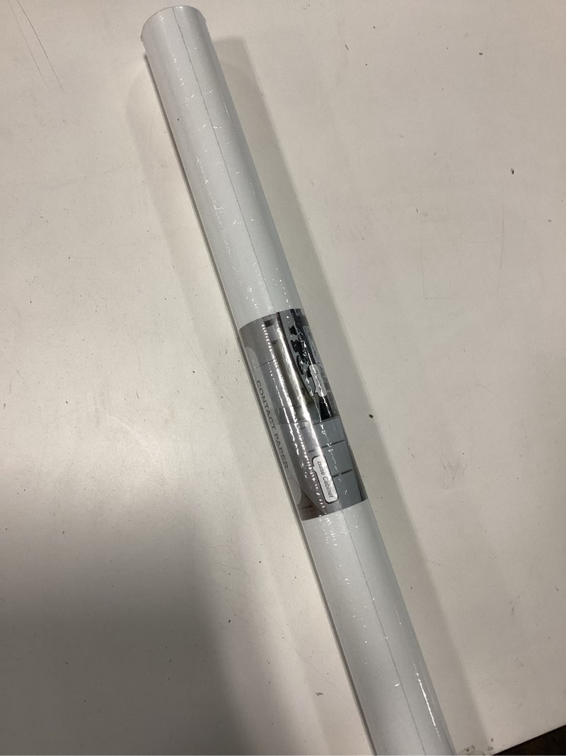 Condition photo showing New/Like New for Homease Solid White Wallpaper 24 x 196 inch Thick Matte White Contact Paper Decorative Peel and Stick Wallpaper for Shelf Liner Cabinet Table Door Waterproof Vinyl Self Adhesive Film