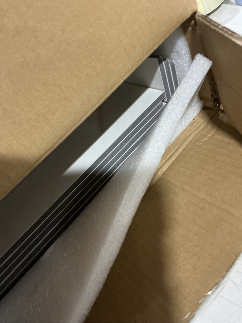 Condition photo showing Good Condition for white shelf covers for wire shelving 24x12 inch 5-pack, instant pvc wood look for pantry, closet & kitchen, diy trimmable & odorless 24x12x2in white