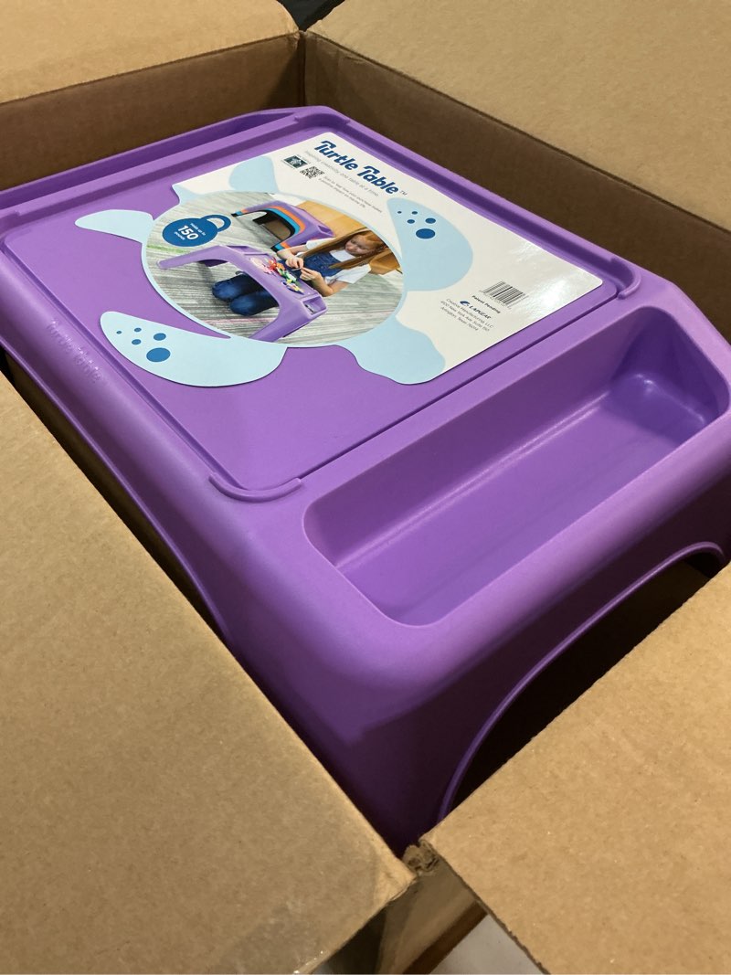 Condition photo showing Good Condition for lapgear turtle table kids activity lap desk tray with storage wells for snacks, play, classroom and sensory toys - purple - style no. 20102 purple single unit