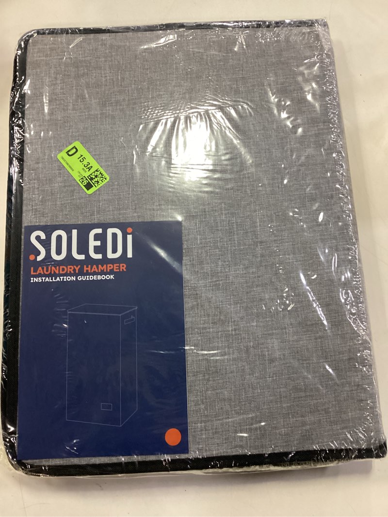 Condition photo showing Good Condition for SOLEDI Laundry Hamper with Lid 90L Large & Tall Collapsible Laundry Basket, Clothes Hamper with Bag Removable Easy to Carry, Dirty Hampers for Bedroom, Bathroom, Dorm, College, Grey Grey 90L