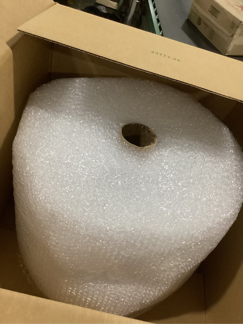 Condition photo showing Good Condition for amazon basics bubble wrap for moving, packing, shipping and storage, perforated protective cushioning for fragile items, 12-inch x 175-ft long roll, small 3/16", clear