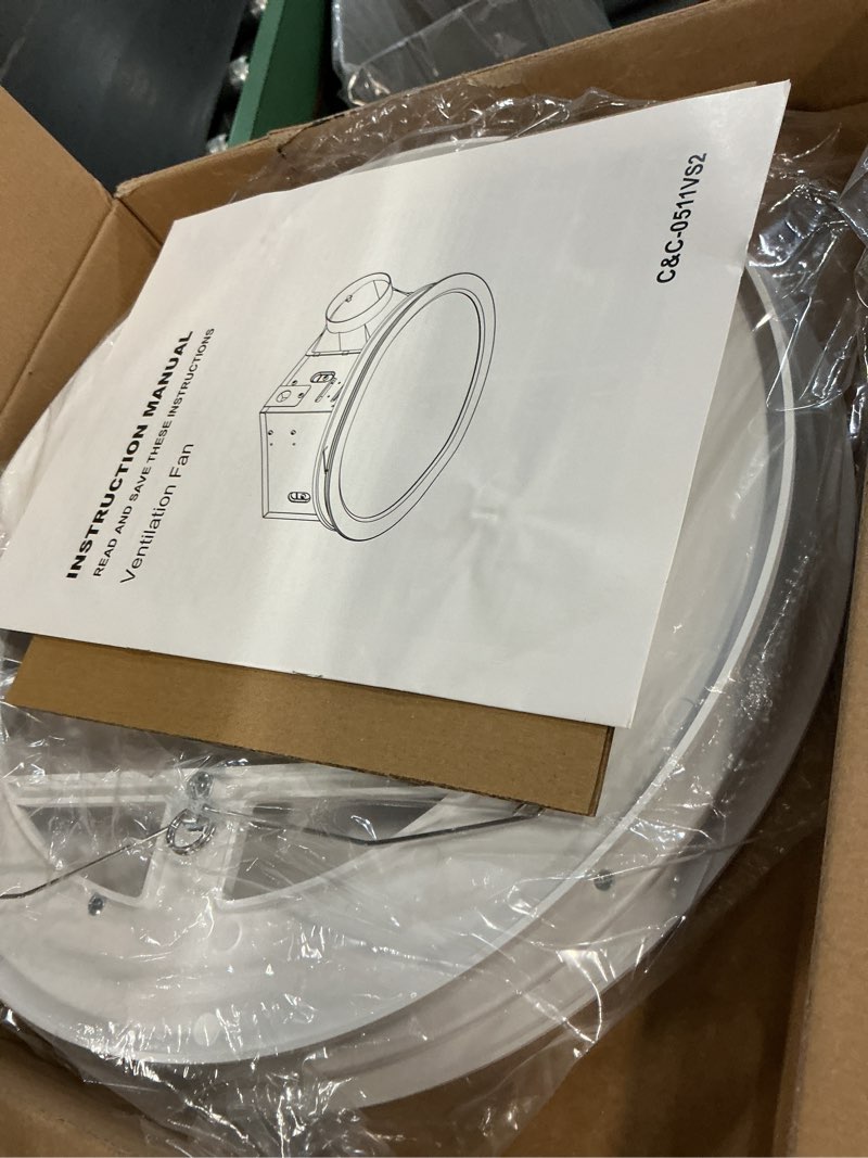 Condition photo showing Good Condition for fitop bathroom exhaust fan with light,130 cfm 47w 1100lm ceiling mount shower ventilation exhaust fan, 1.5sones bathroom vent fan with light, fan led light 3000k/4000k/5000k white