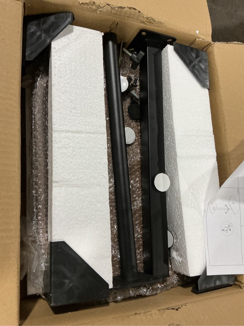 Condition photo showing Good Condition for 360° Swivel TV Dinner Tray Table for Living Room and Bedroom, Adjustable Height C Shaped End Table for Couch, Couch Tables That Slide Under, C Shaped Side Table for Sofa, Bed,Snack Oval-Adjustablle Height