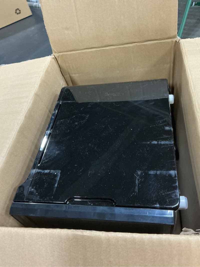 Condition photo showing As Is for elite gourmet food dehydrator, stainless steel trays food dehydrator, adjustable temperature controls, jerky herbs fruit veggies snacks