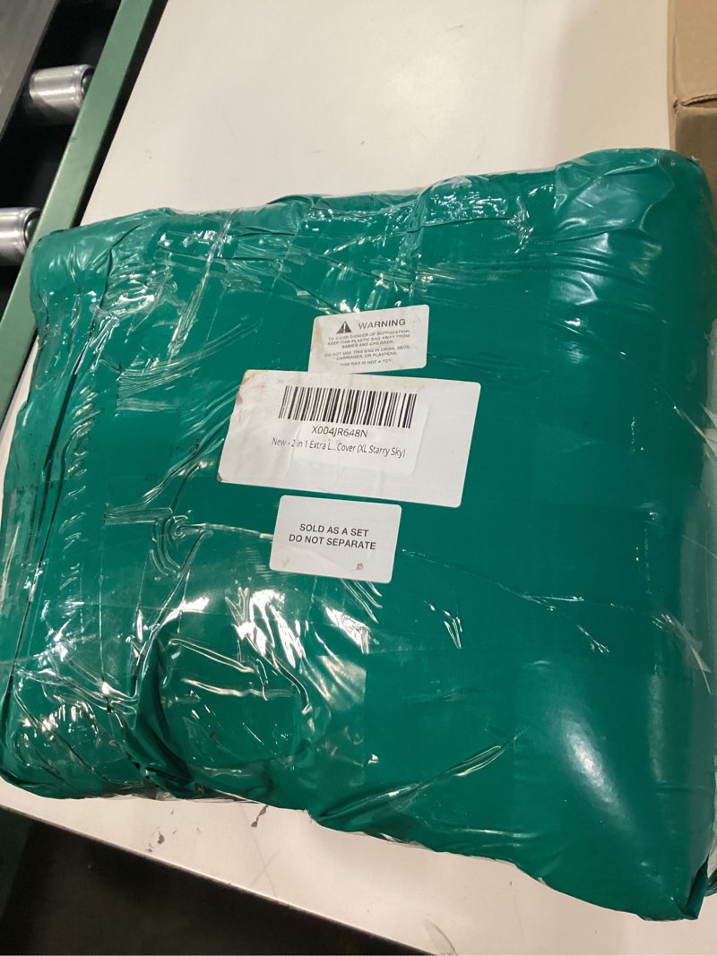 Condition photo showing New/Like New for 2 in 1 Extra Large Pet Winter House Convertible to Bed with Warm Cushion Mat, 2 Way Indoor Outdoor Warm Dog House Bed, Removable Washable Cover (XL Starry Sky) XL - for up to 40lb Starry Sky