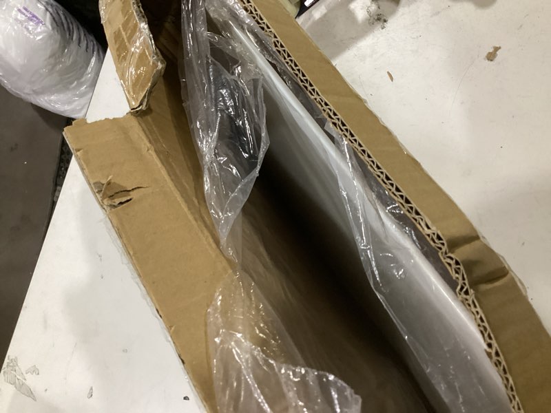 Condition photo showing Good Condition for sswbasics adjustable white costumer stand – single arm clothes rack - retail clothing and garment display stand – ideal for showcasing hanging items in thrift shops, boutiques and retail stores