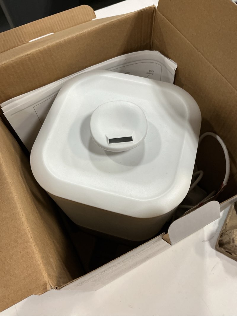 Condition photo showing As Is for safety 1st easy-fill cool mist humidifier, white