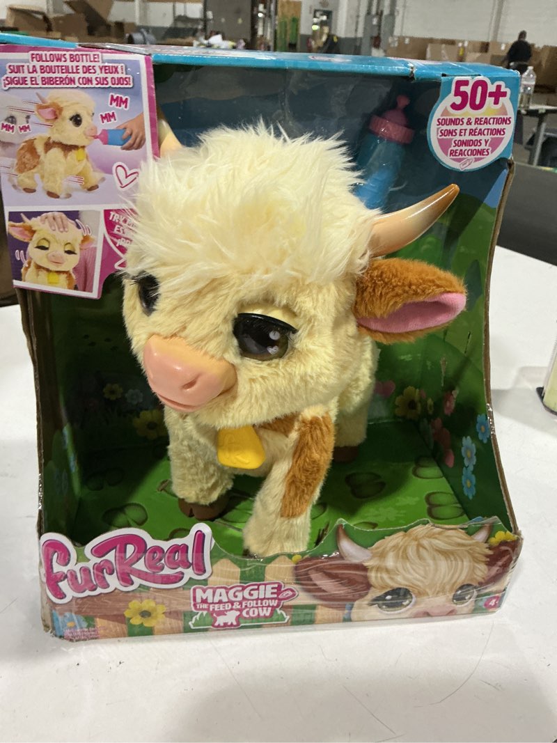 Condition photo showing Good Condition for furreal friends maggie the feed & follow cow stuffed animal