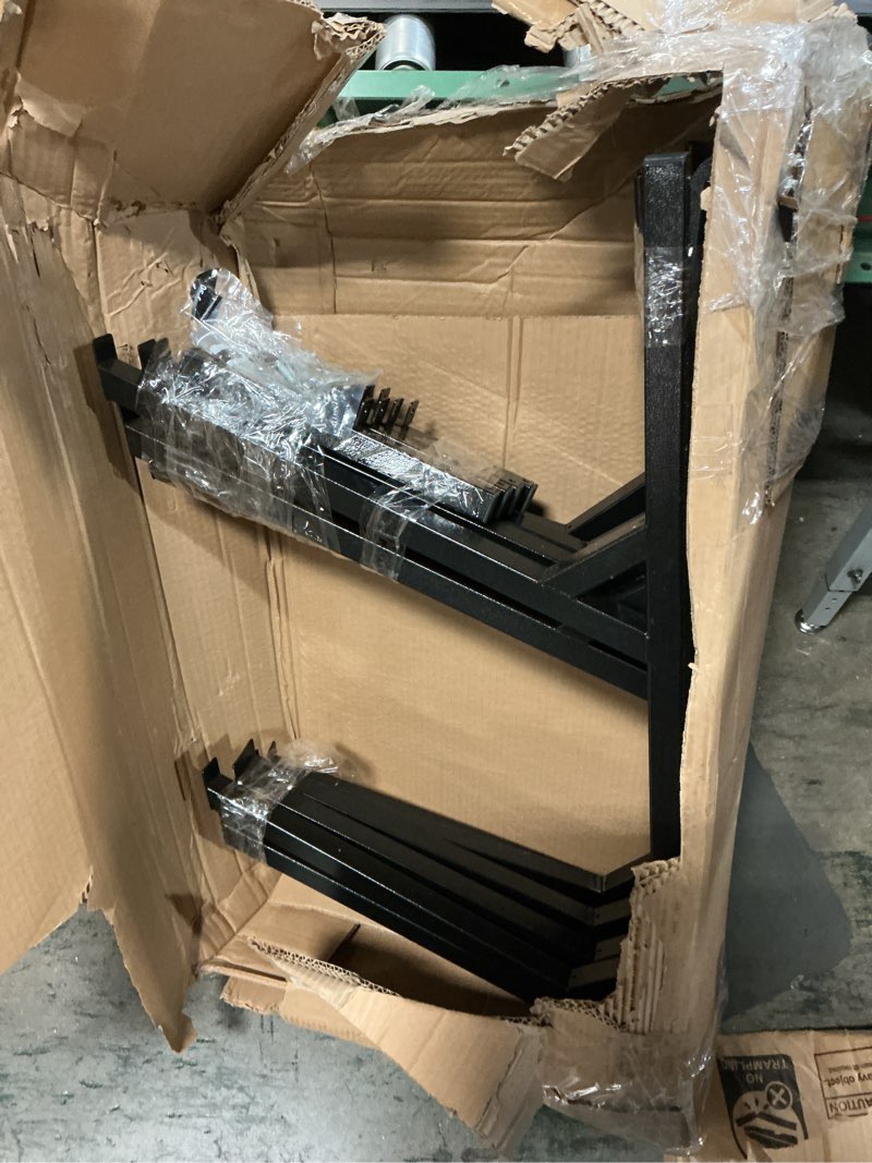 Condition photo showing As Is for  (Similar )6 pcs Shipping Container Shelving Rack Container Hanging Shelf Brackets Adjustable Rack Fit for 12in 24 in Lumber Efficient Storage Space No-drill Installation Vertical Storage