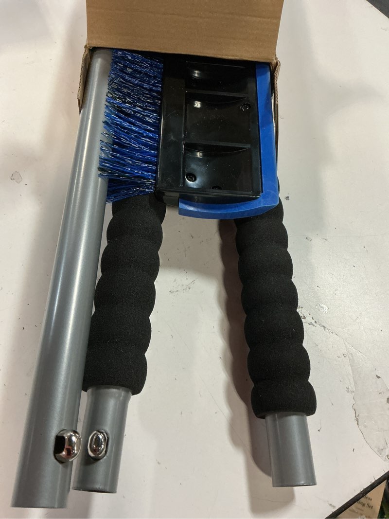 Condition photo showing Good Condition for helloleiboo 2025 Extra Long 55.7" Ice Scrapers for Car Windshield Multi-Functional Detachable Car Ice Scraper with Foam Grip and 270° Pivoting Brush Head Snow Brush for SUV Truck Auto (Blue)