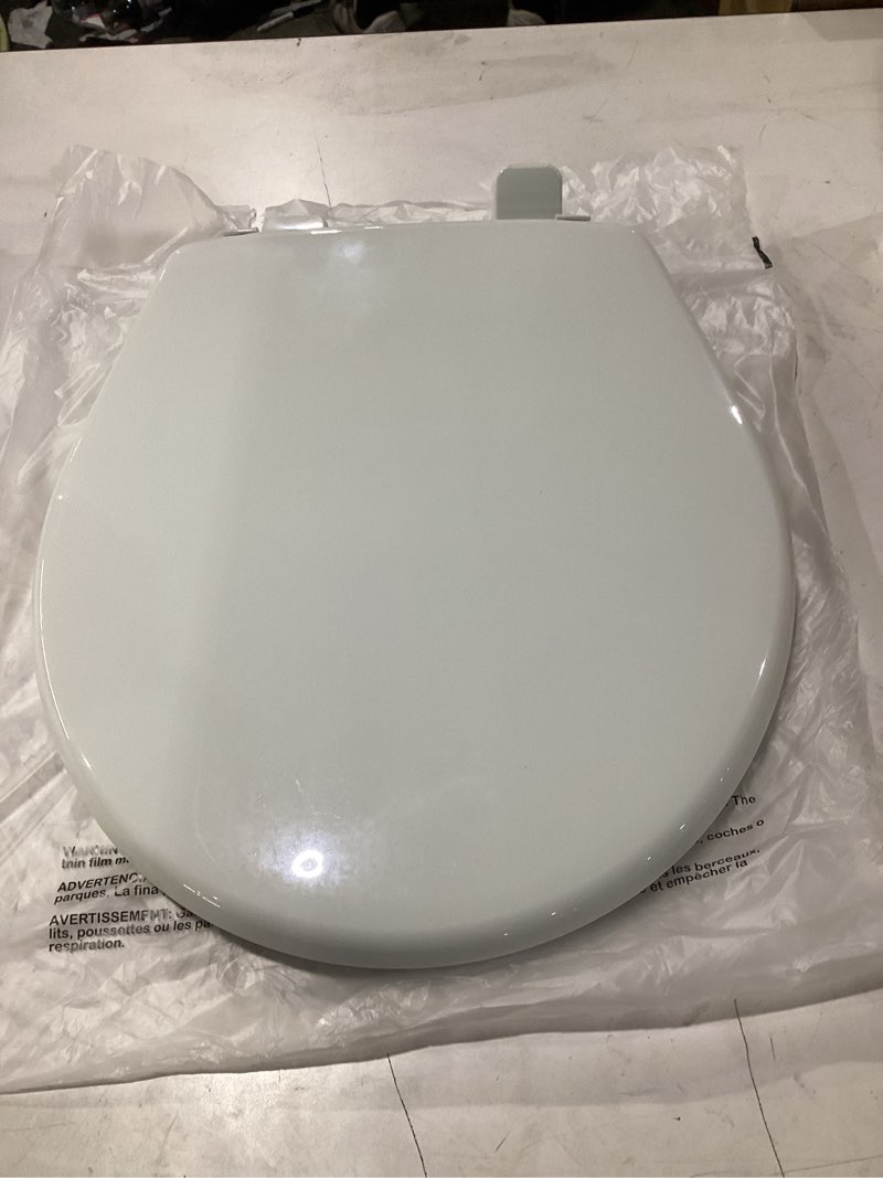 Condition photo showing Good Condition for little2big toilet seat with built-in toddler potty training seat, slow close, easy to install, made in usa, round, white