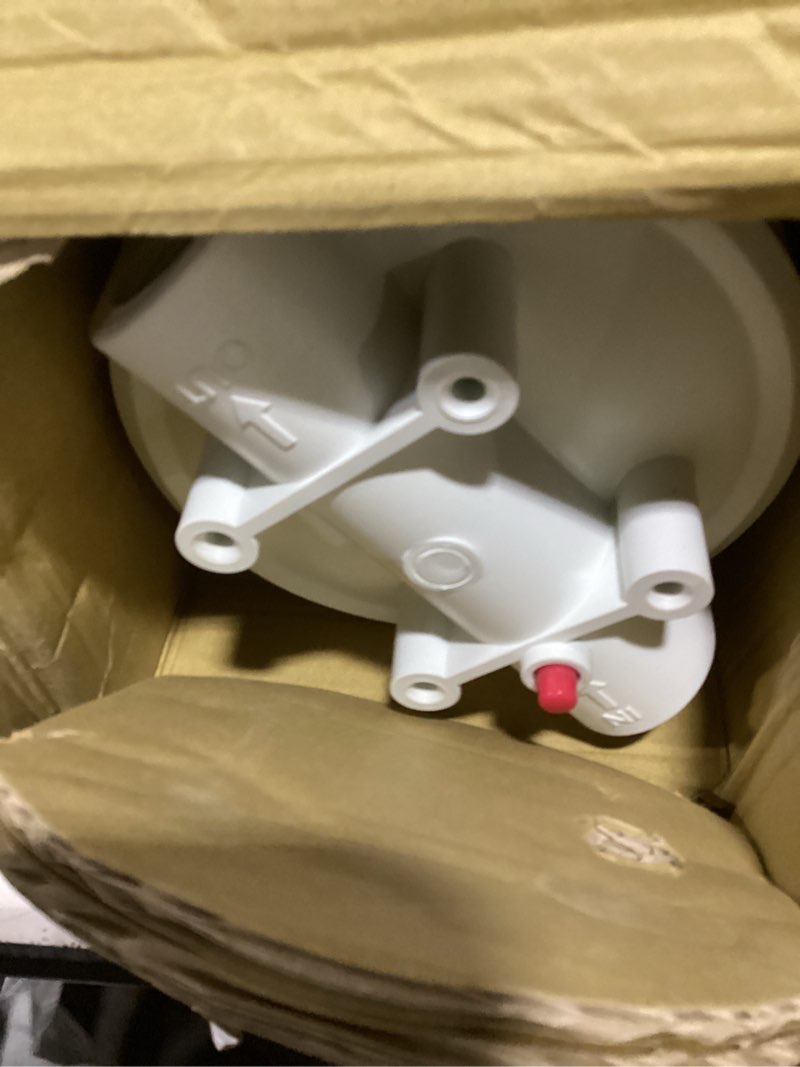 Condition photo showing As Is for whirlpool 20" x 4.5" whole house water filter housing with extra capacity, whkf-dwhbb20