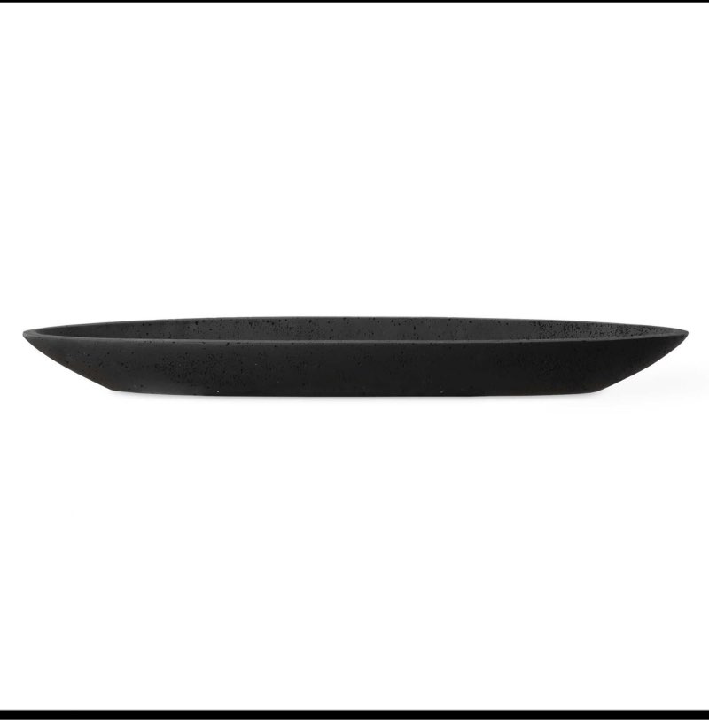 Uttermost 18164 Vessel - Bowl-2.75 Inches Tall and 29 Inches Wide, Finish Color: Black