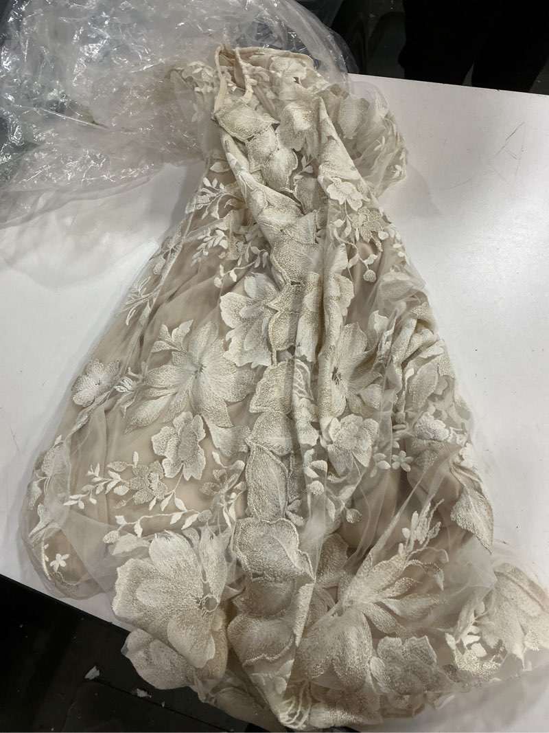 Condition photo showing New/Like New for alex evenings womens midi scoop neck shift dress with jacket (petite and regular) 16 taupe mock