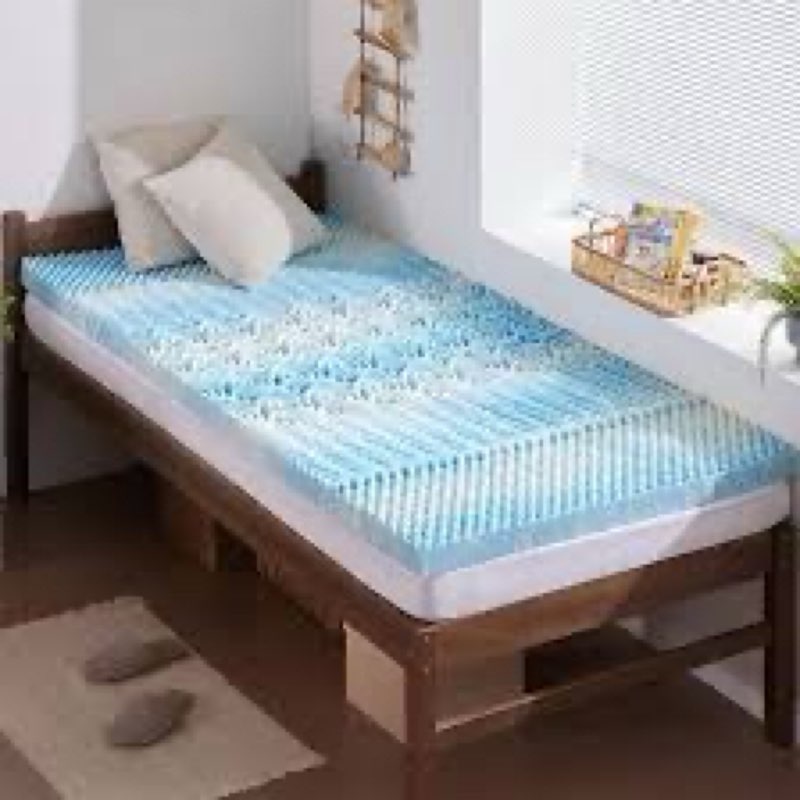 SINWEEK 2 Inch Memory Foam Mattress Topper Twin XL, Twin Extra Long Mattress Pads for College Dorm S