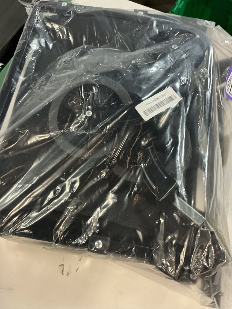 Condition photo showing As Is for Stadium Seat for Bleachers with Back Support and Wide Padded Cushion Stadium Chair - Includes Shoulder Strap and Cup Holder Black