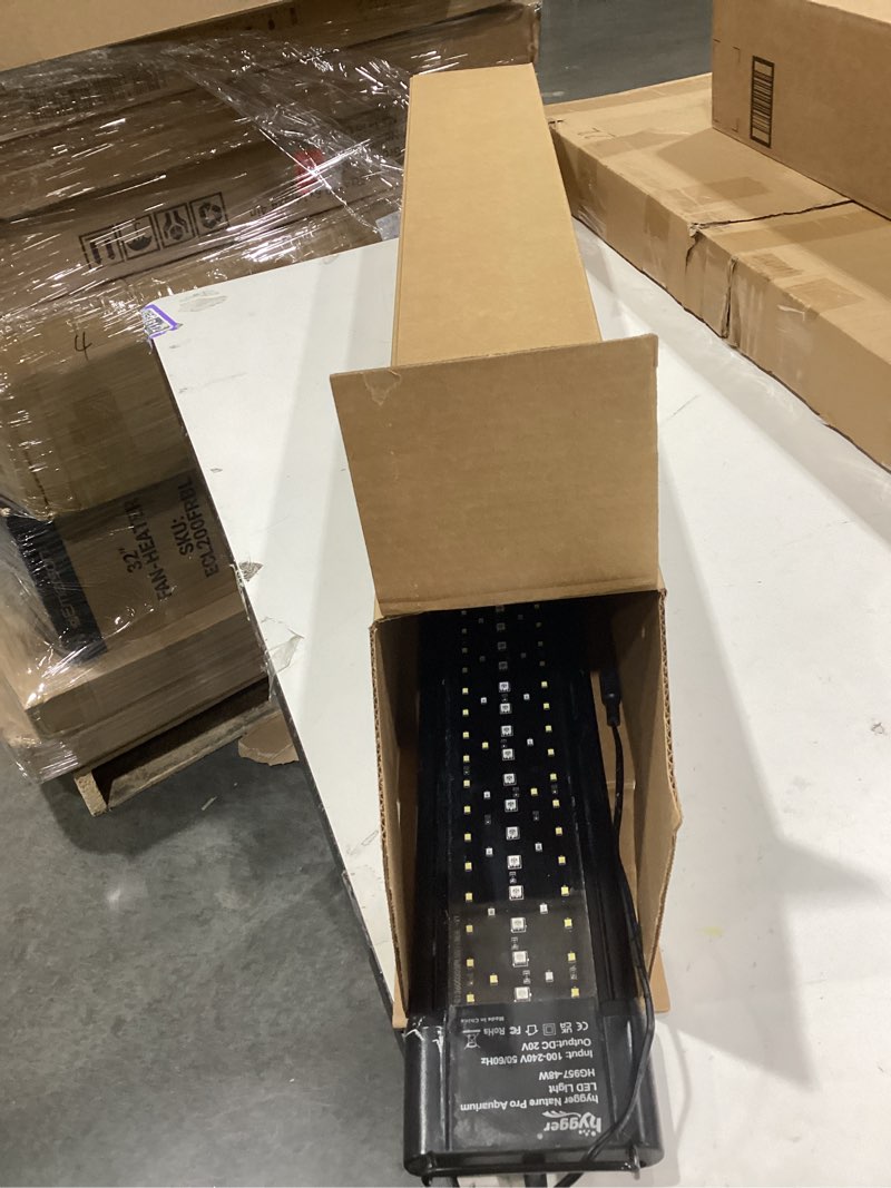 Condition photo showing Good Condition for hygger Auto On Off 30-36 Inch LED Aquarium Light Extendable Dimable 7 Colors Full Spectrum Light Fixture for Freshwater Planted Tank Build in Timer Sunrise Sunset 30"-36"