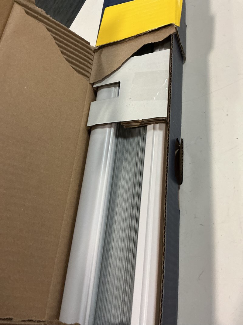 Condition photo showing Good Condition for levolor trim+go 1-in slat width 60-in x 72-in cordless white aluminum room darkening mini-blinds