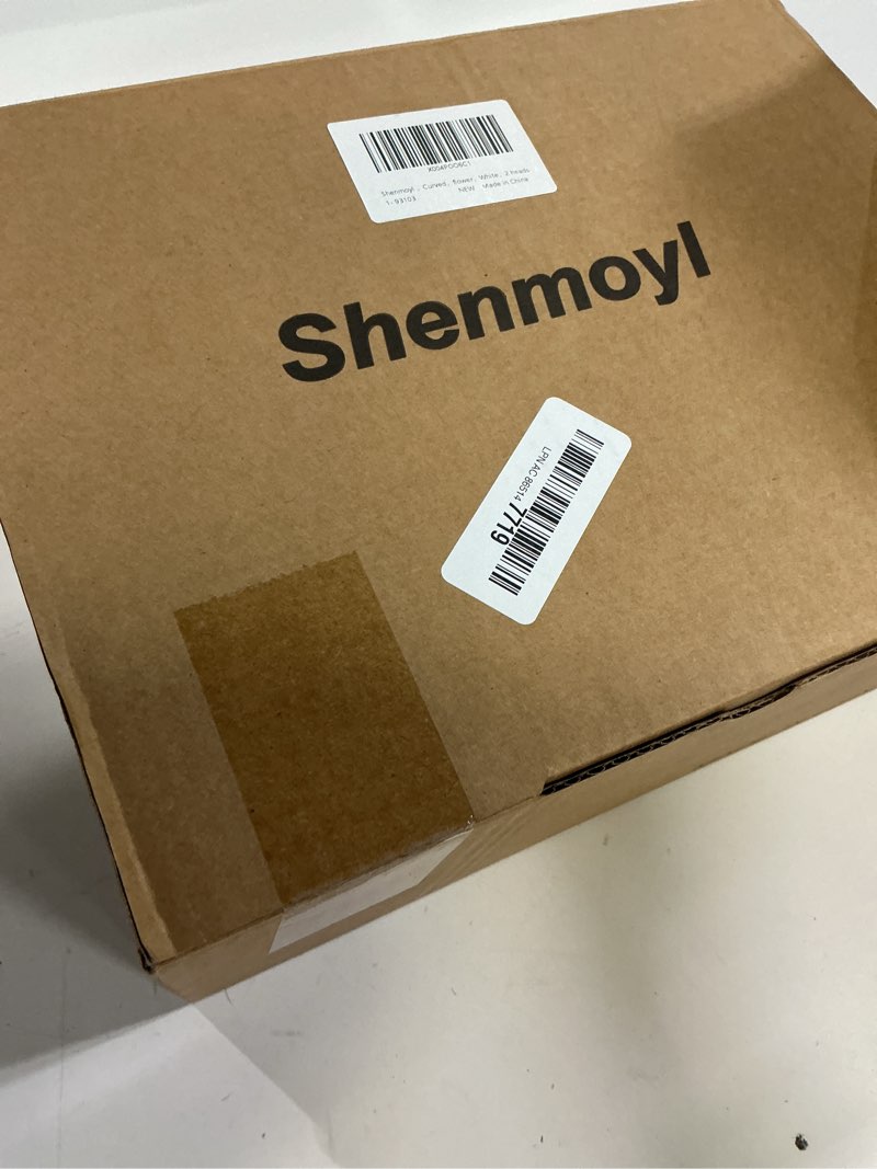 Condition photo showing Good Condition for Battery Operated Wall Sconce, 2-Lights Vinatge Brass Wall Lighting with White Tluip Shade Rechargeable Bulb with Remote for Living Room, Bedroom White 1 pack