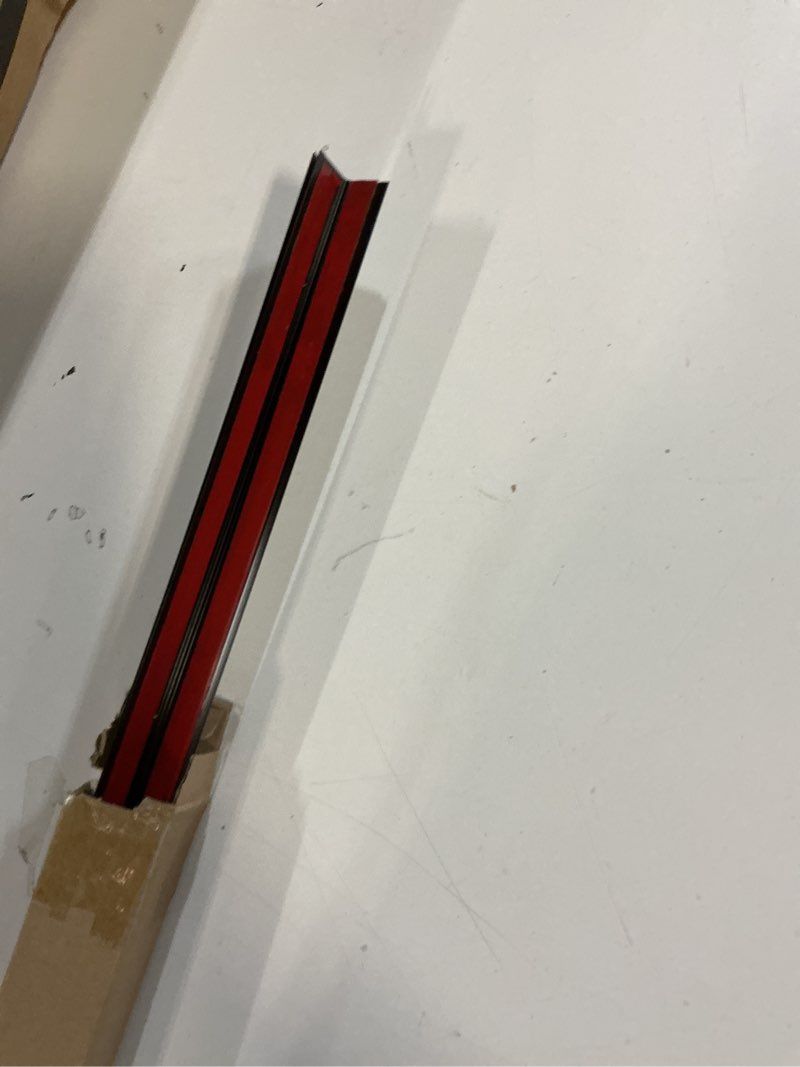 Condition photo showing New/Like New for 48-Inch Aluminum L Molding Corner Guards, Peel and Stick for Wall Protection and Decoration, Tile Edge Trim (Matte Black 2pcs, 1.6in) Matte Black 2pcs (1.6in)